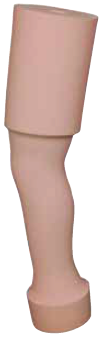 Cosmetic foam cover above knee, large, Left