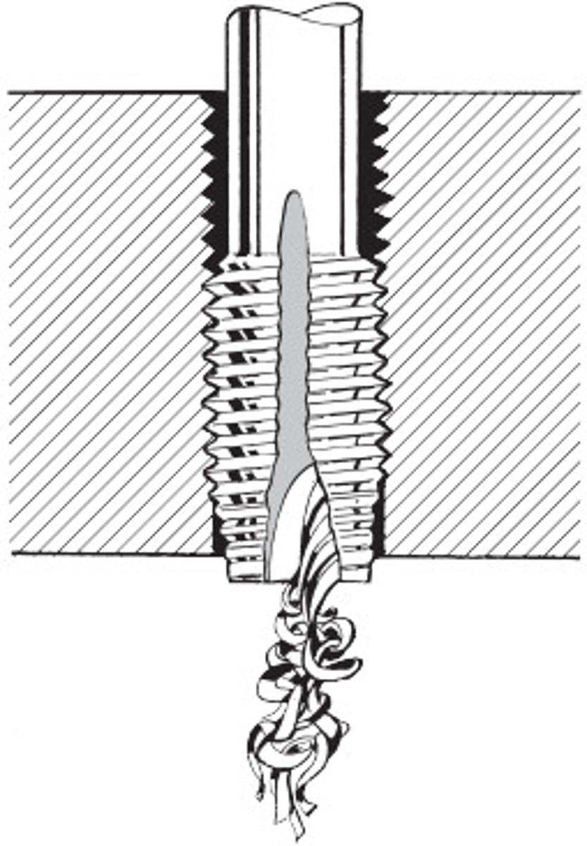 Taraud machine vaporisé Type B M10