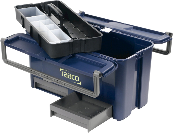 Empty plastic toolbox