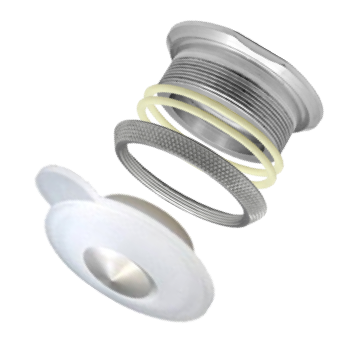 Silicon valve and aluminium seat valve