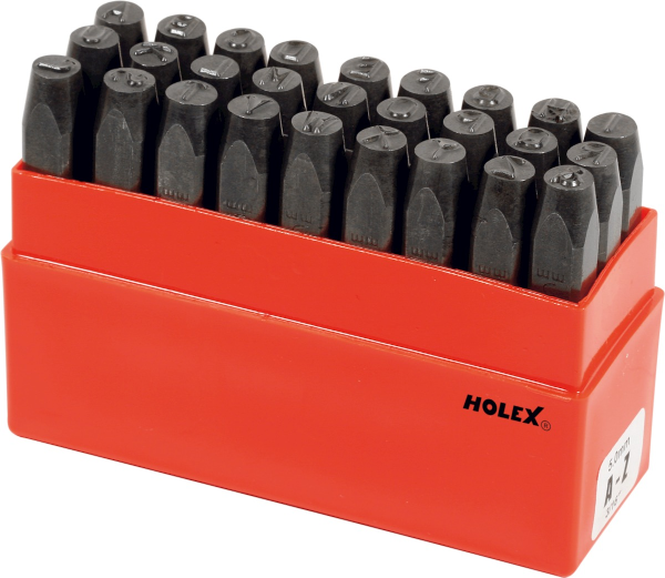 Numeral letter punch set, 27 piece