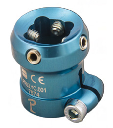 Adaptador de tubo com aperto pediátrico, Ø22 mm, liga de alumínio
