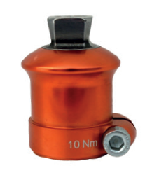 Children's tube clamp adapter with pyramid, Ø22mm, stainless steel