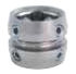 Adaptador duplo, aço inoxidável, tamanho 32