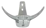 Ancoragem giratória com pirâmide fêmea para nível transfemoral, aço inoxidável