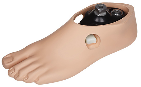 Single axis foot with adjustable heel height