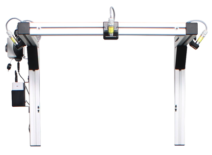 Alignment frame with three integrated lasers for PROS.A. Assembly
