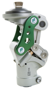 5-bar polycentric knee joint with stance flexion