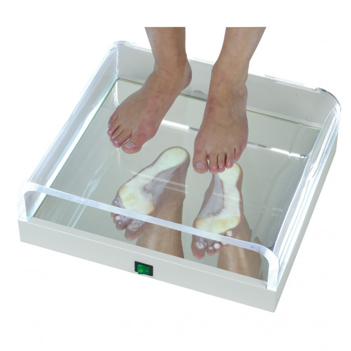 [00 V 51] Podoscope with tangential fluorescent lighting