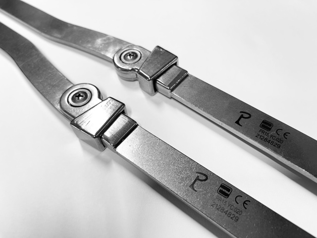 [PR15.YC.020] Ring Lock Knee Joint with lateral bar, 21mm, pair