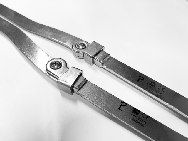 [PR15.YC.015] Ring Lock Knee Joint with lateral bar for children, 14mm, pair