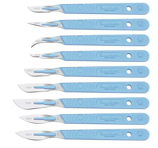 [620 W 101] Disposable scalpels, 10pcs