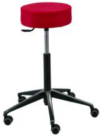 [00 D 04.67.97] Comfort Padded Swivel Stool, height adjustable